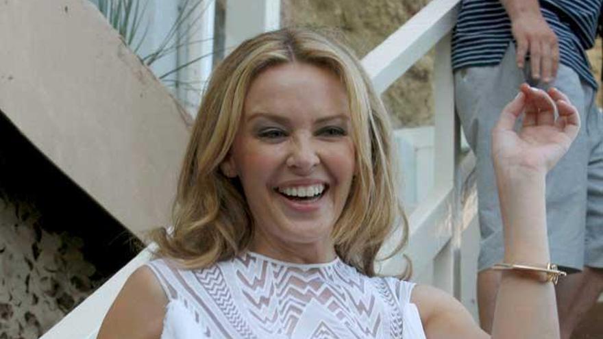 Kylie Minogue, en Ibiza hace cuatro años.