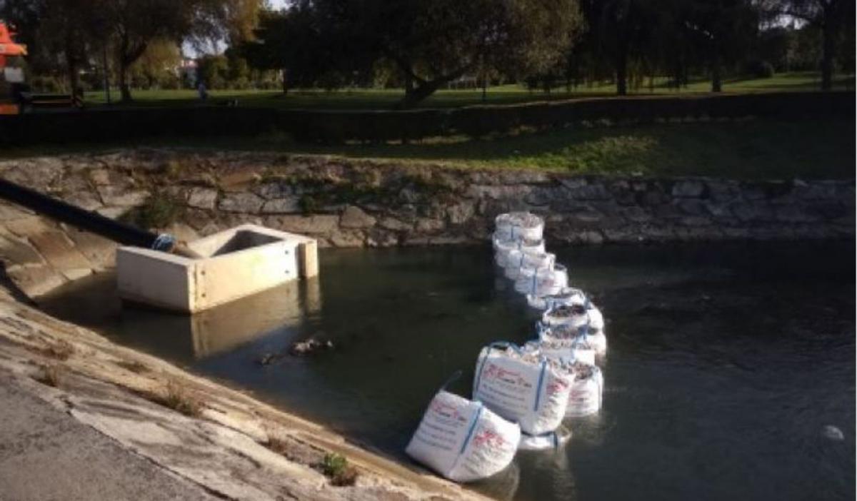 Una avería durante el dragado obligó a cerrar las compuertas de la laguna de Fonteculler