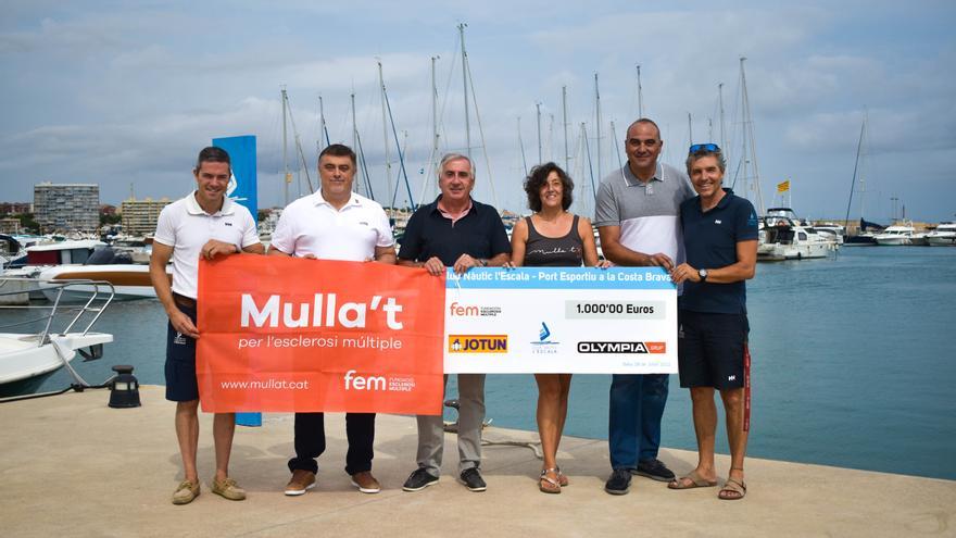 El Club Nàutic l’Escala i Jotun Olympia Grup donen 1.000 euros a la campanya &#039;Mulla’t per l’Esclerosi Múltiple&#039;