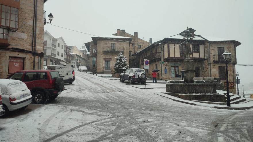 La nieve obliga a suspender estas rutas escolares en Sanabria