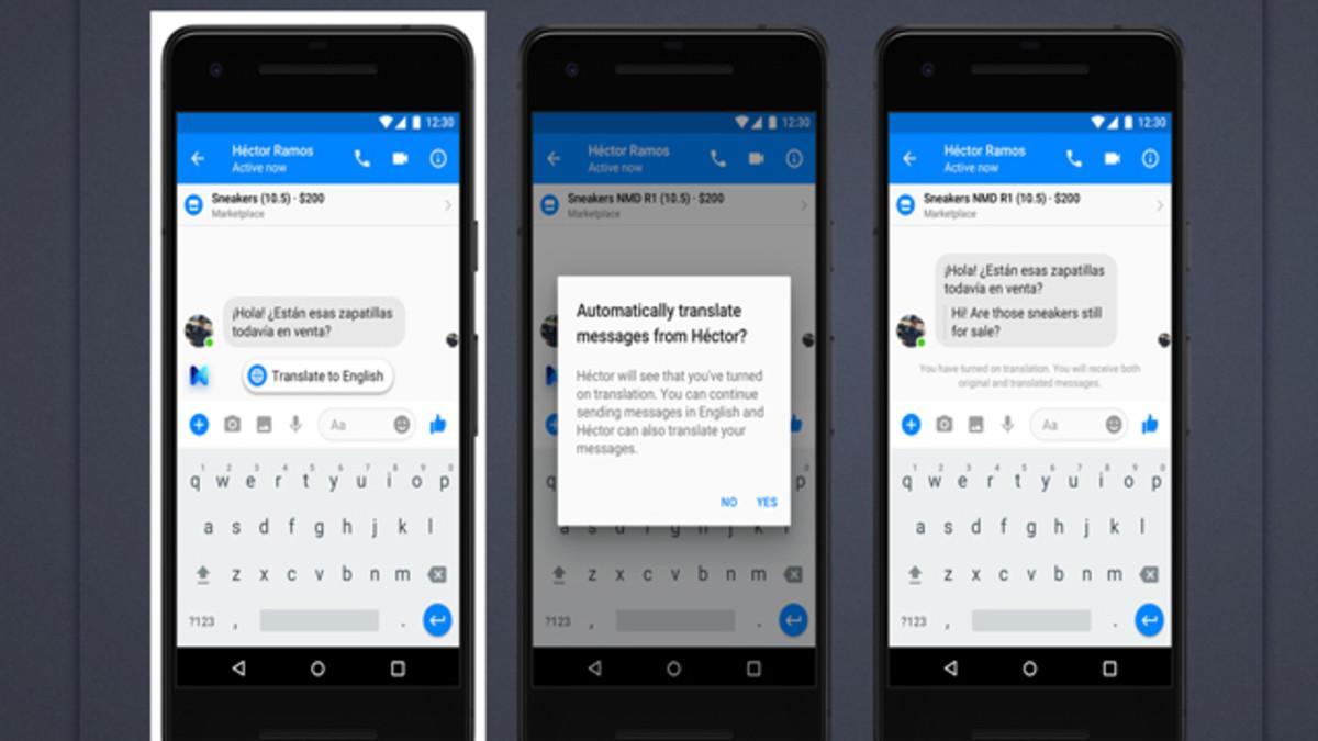 Facebook añade traducciones instantáneas al español en Facebook Messenger