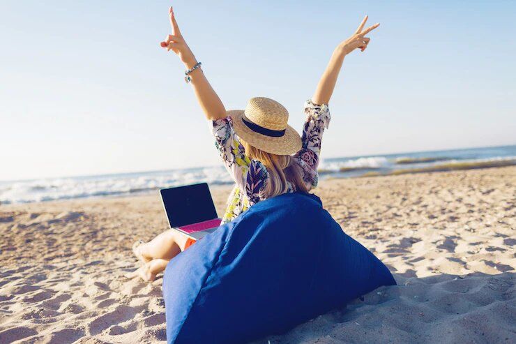 ¡Así se puede ser tecnológico en la playa!