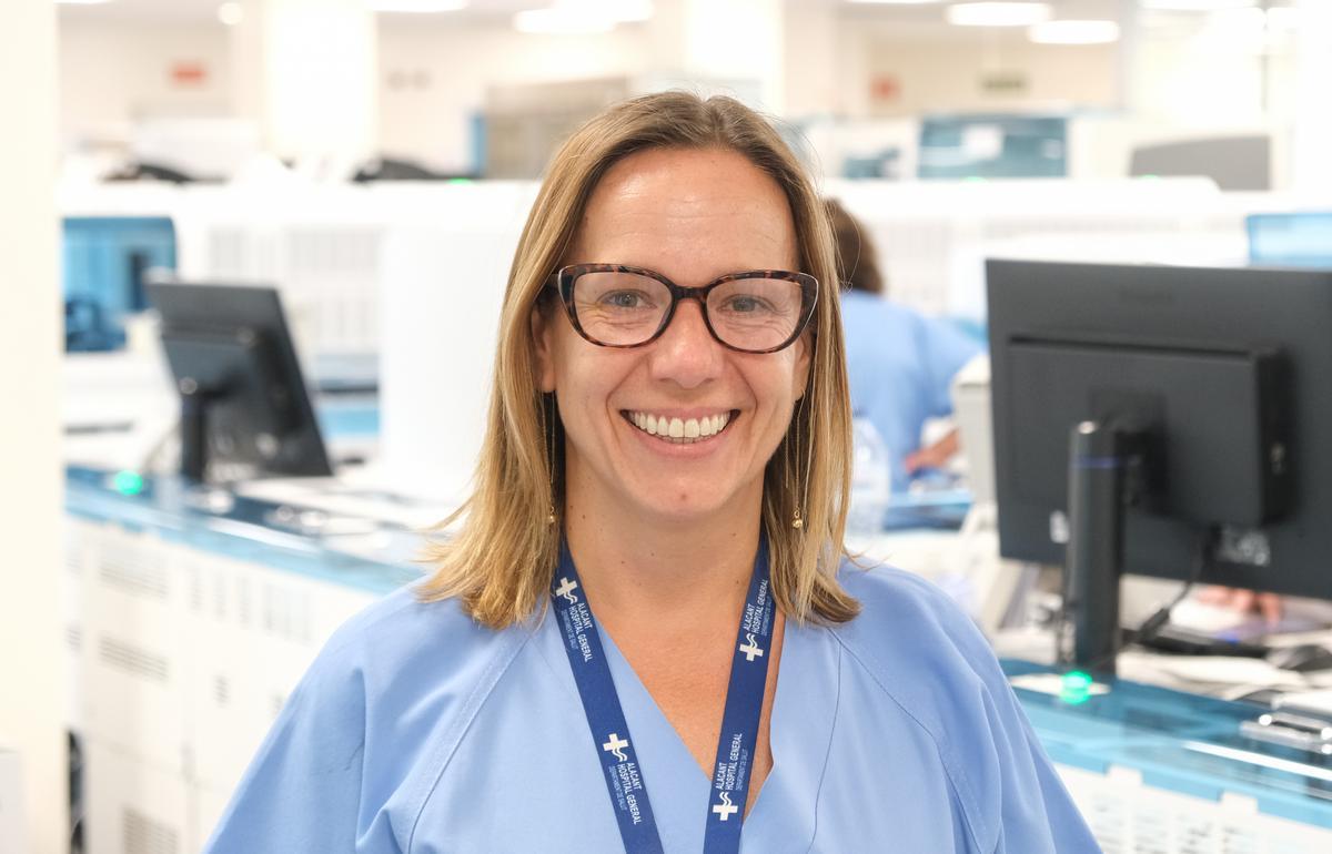 Beatriz Pomata, supervisora de laboratorio