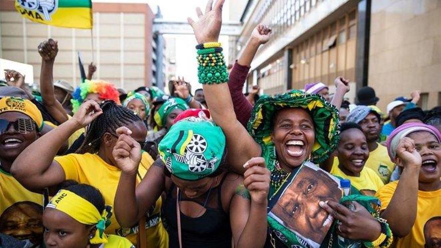 El ANC de Sudáfrica celebra en las calles su victoria electoral