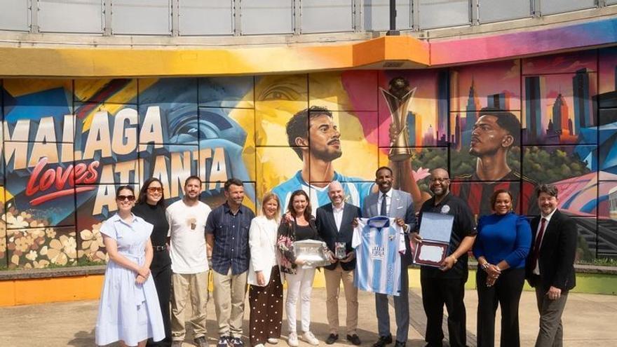 El Málaga CF, presente durante el encuentro de España en Atlanta