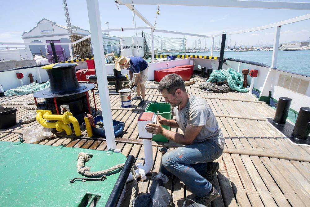 REPARACIÓN EN BORRIANA DEL BARCO OPEN ARMS