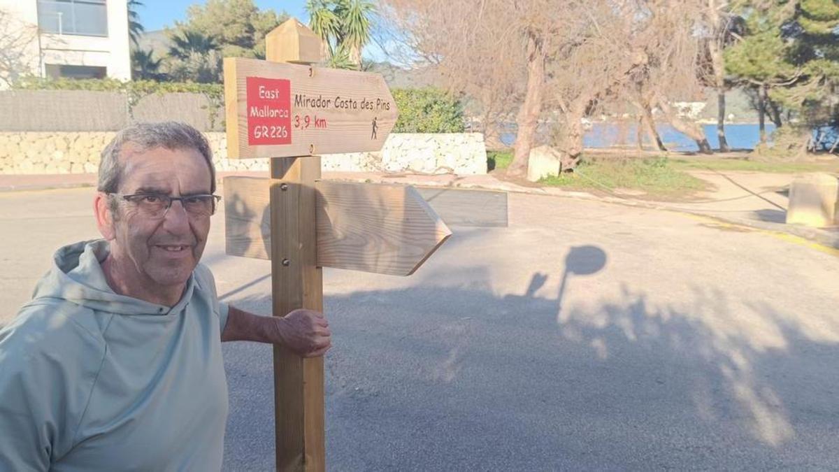 El excursionista Antoni Servera.