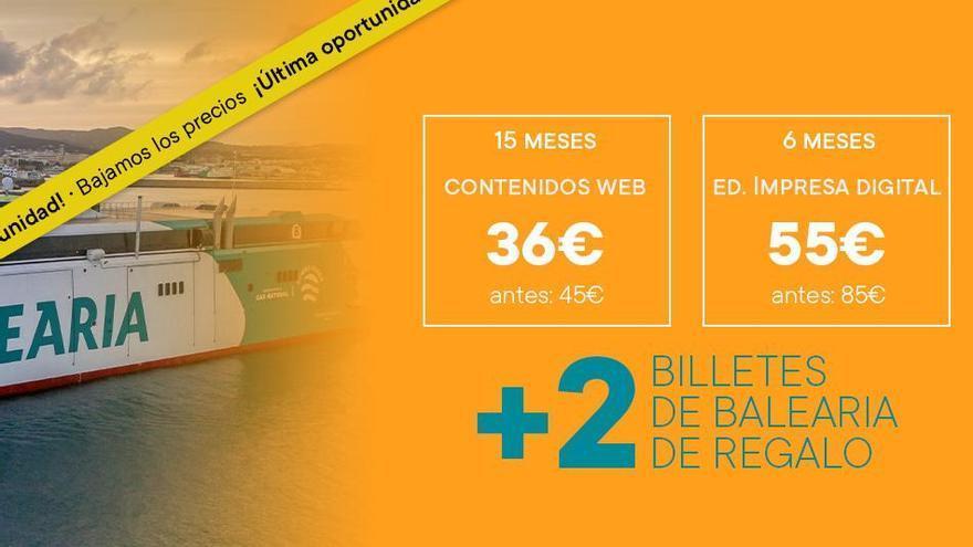 Suscríbete a Diario de Ibiza y viaja gratis con Baleària