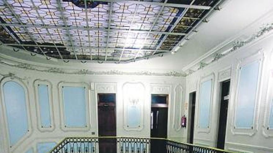 Interior del Conservatorio de Avilés, antiguo palacio de Balsera.