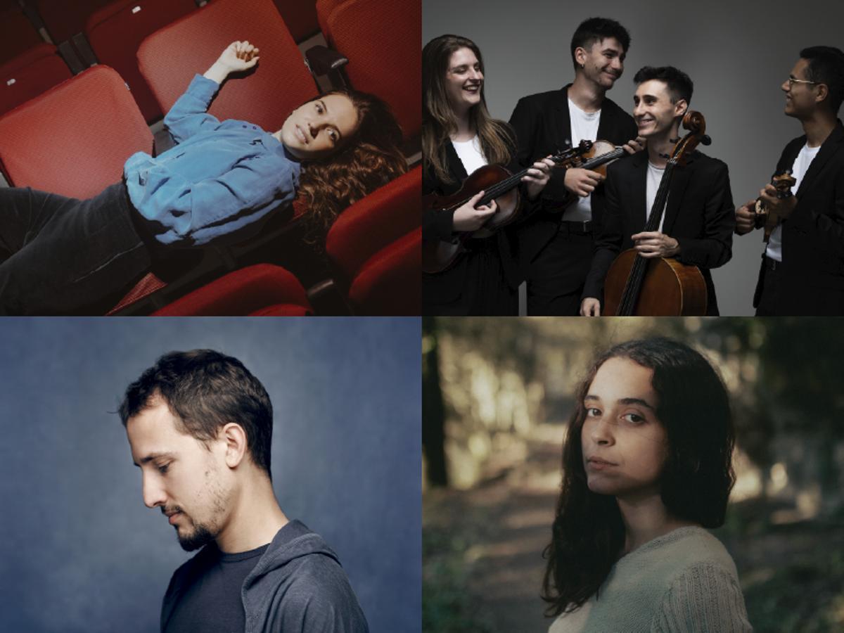 Fotografies d'Alba Armengou, Dani López, Sandra Bautista i Quartet Vivancos, participants de la nova edició del cicle «El concert del divendres».