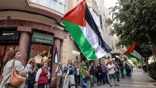 Medio centenar de personas exigen en Palma la liberación de los activistas de la flotilla a Gaza interceptados por Israel