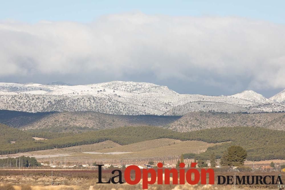 La nieve llega a las pedanías de la comarca del No