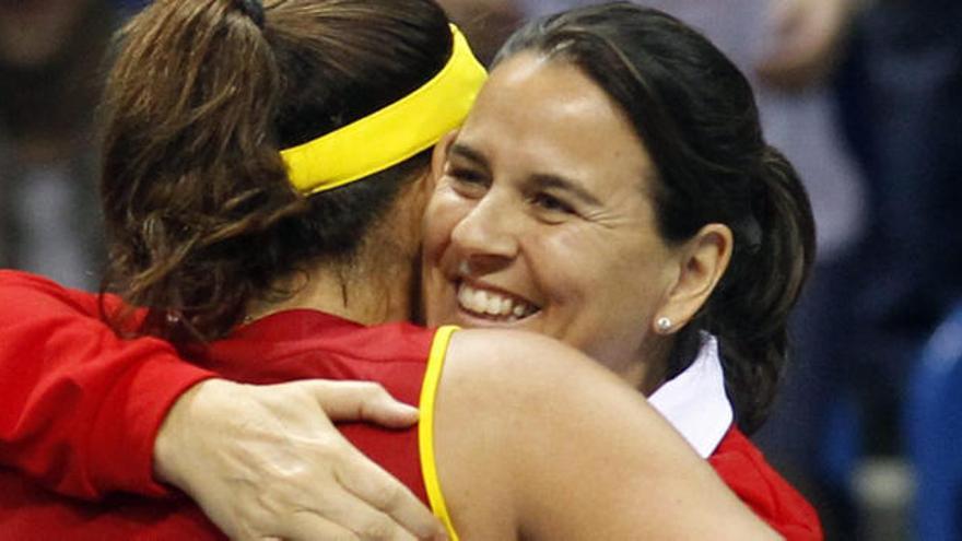 Muguruza da a España el primer punto