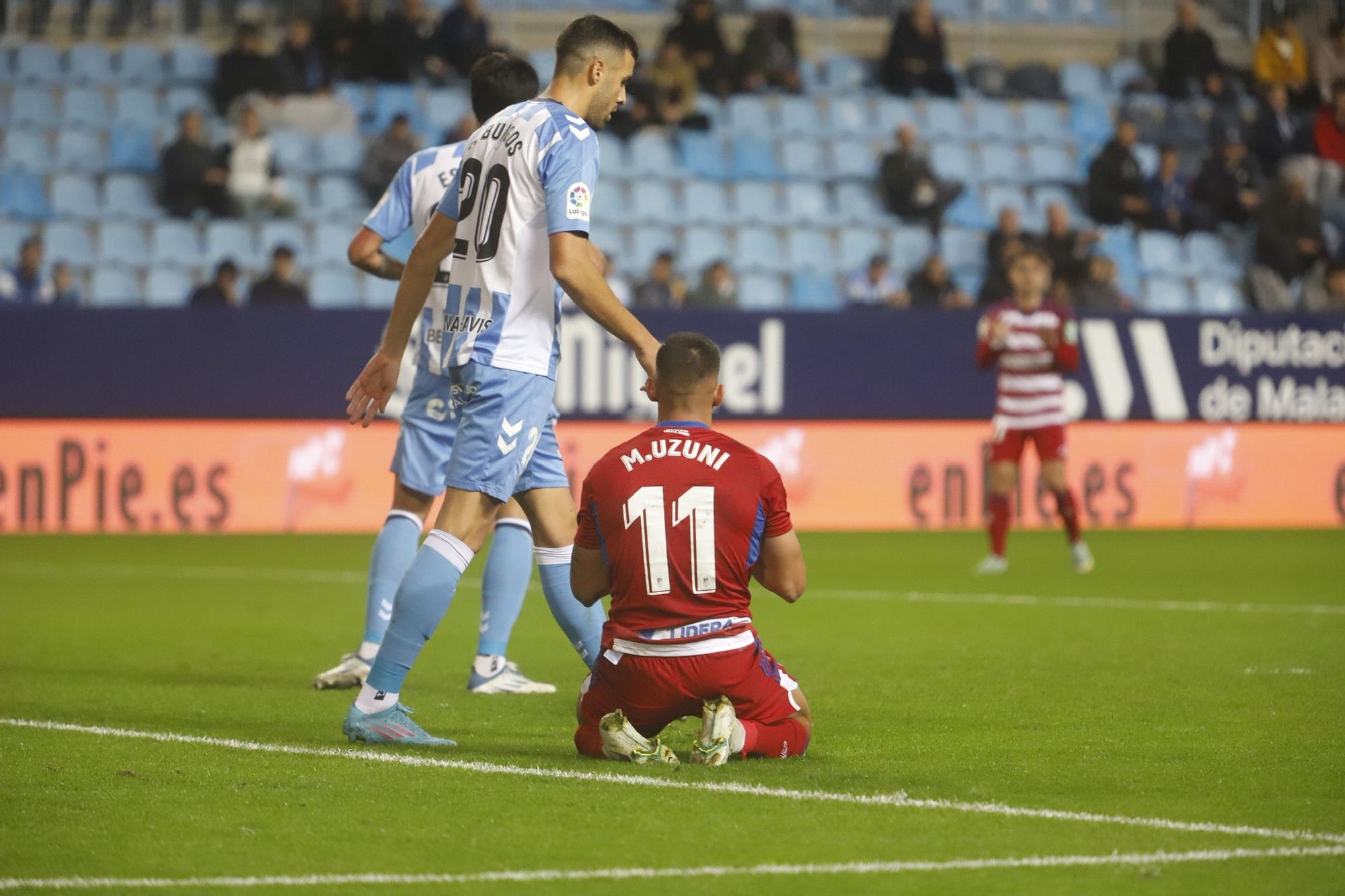 El Málaga CF - Granada CF, en imágenes