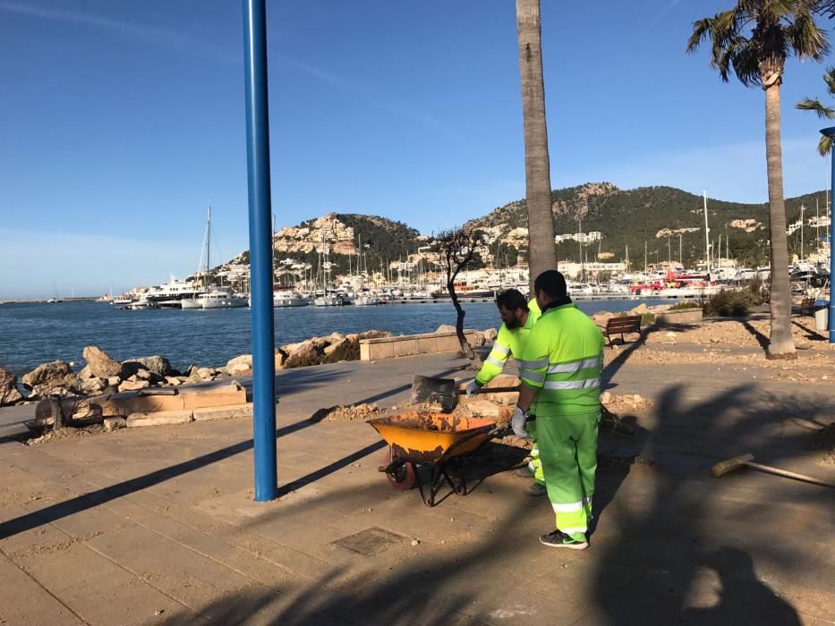 El Port d'Andratx tras el temporal