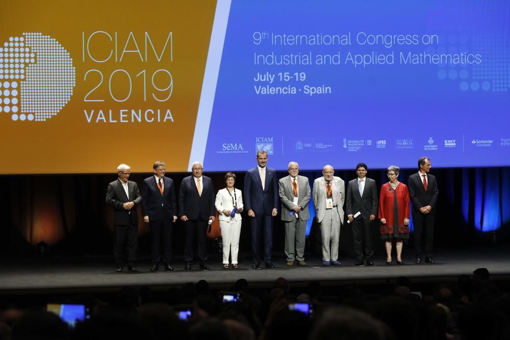 Instante de la inauguración en València del International Congress on Industrial and Applied Mathematics.
