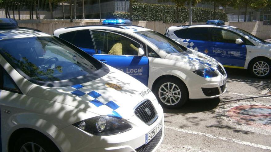 Vehicles de la Policia Local de Manresa.