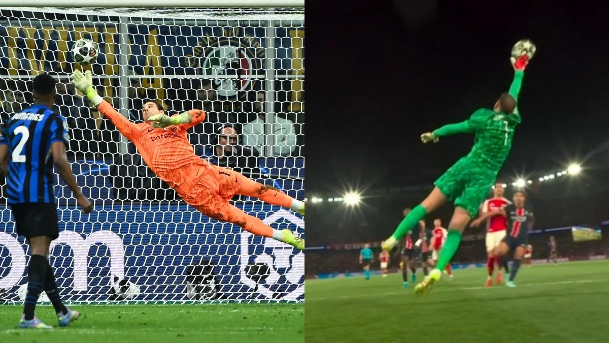 Las paradas de Sommer y Donnarumma en las semifinales de la Champions