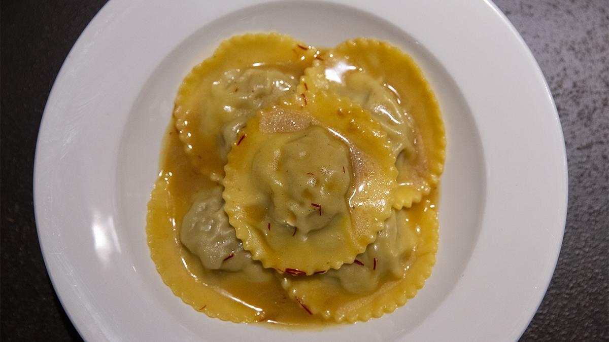 Restaurante Algrano En la foto plato de Ravioli ossobuco