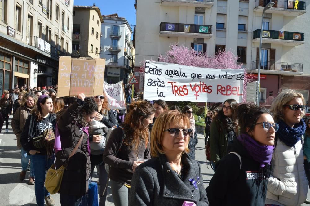 Manifestació del 8-M a Berga