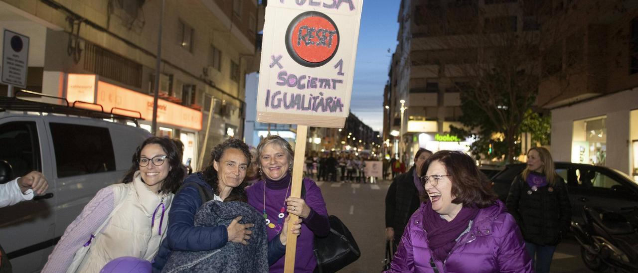 Manifestación 8M en Xàtiva.