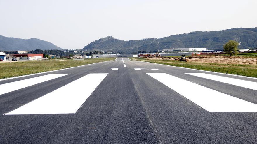 La pista de l&#039;aeròdrom d&#039;Igualada-Òdena, remodelada.