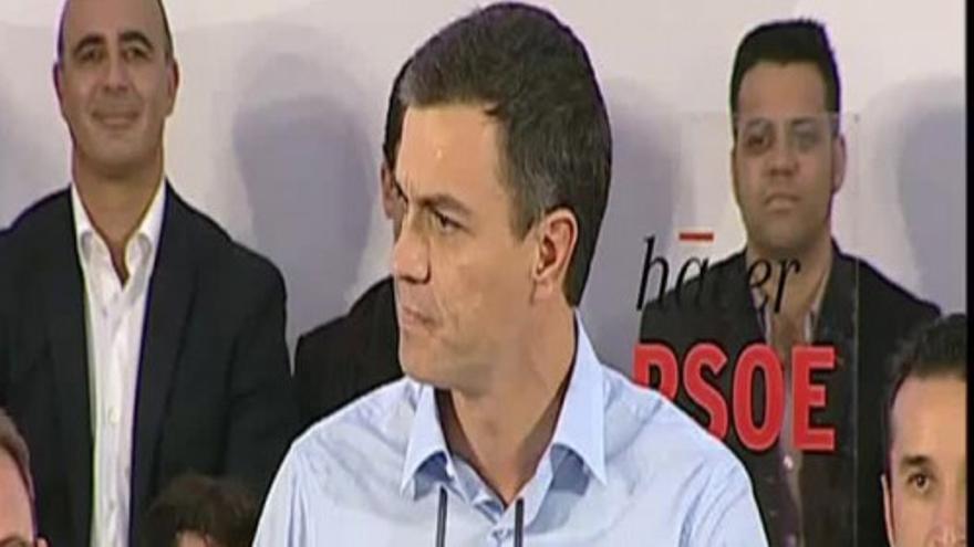 Pedro Sánchez: "Hay hambre de cambio en Extremadura"