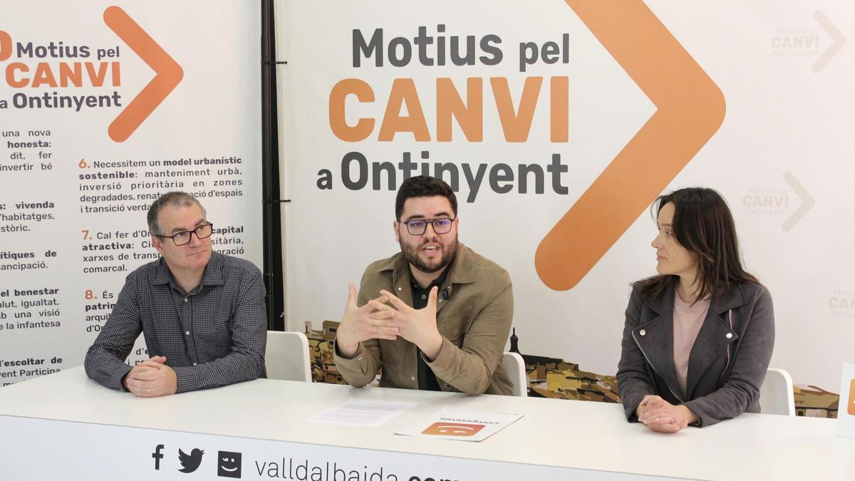 Los regidores de Compromís en Ontinyent.