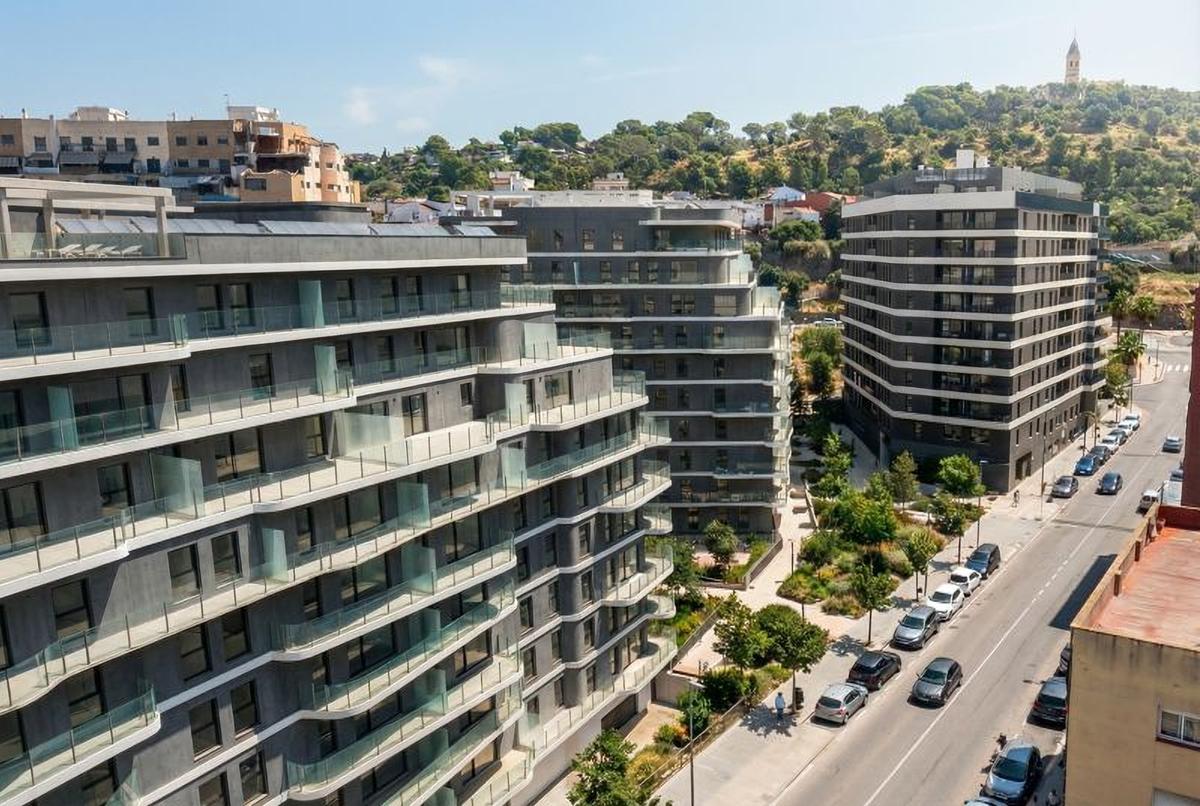 Recreación virtual de los bloques proyectados para completar el sector residencial de la plaza de Cartonajes.