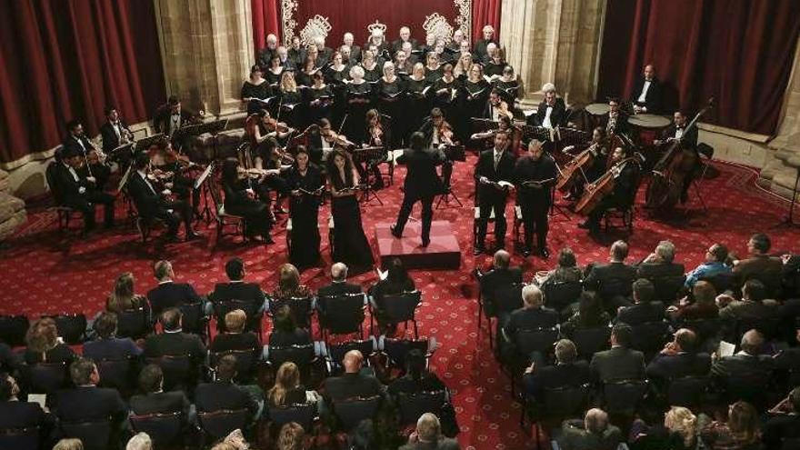 La capilla del Reconquista, durante el concierto de Caser.