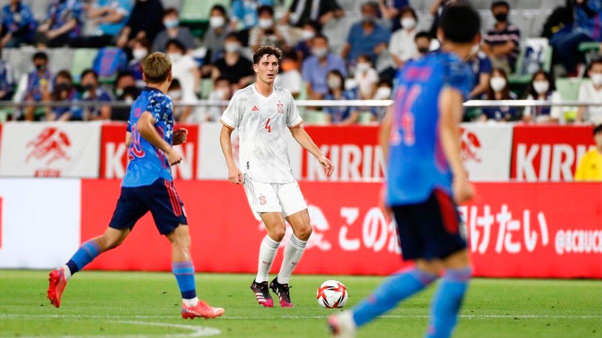 Pau Torres, durante el encuentro amistoso ante Japón