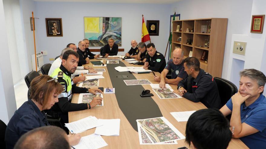 Reunión de responsables de los Cuerpos de Seguridad de Marbella para preparar la Feria.