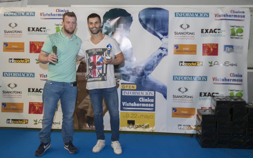 Subcampeones de 5ª masculina. Jose Molina y Javier Ferrer