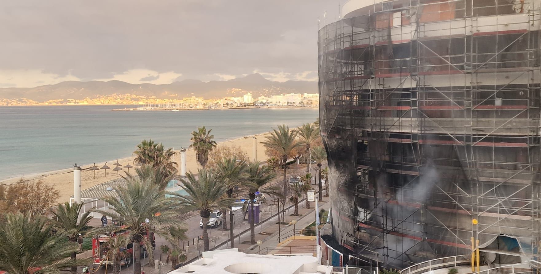 Schwerer Brand im "BikeKing" an der Playa de Palma auf Mallorca