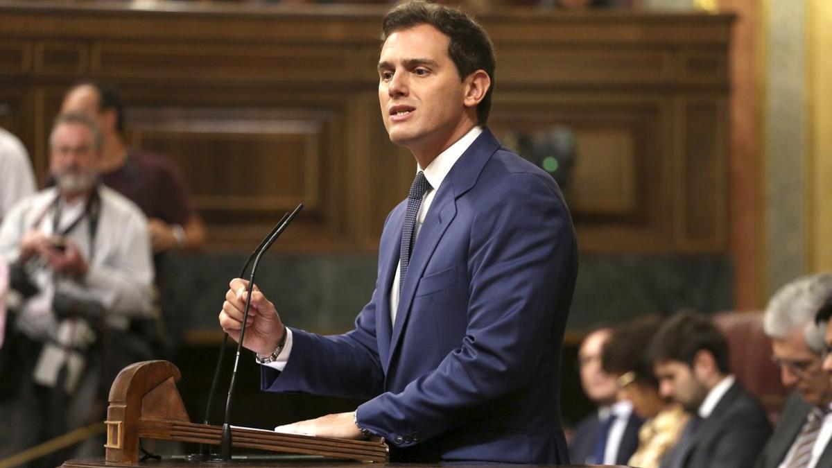 Albert Rivera, en la última jornada de la investidura.