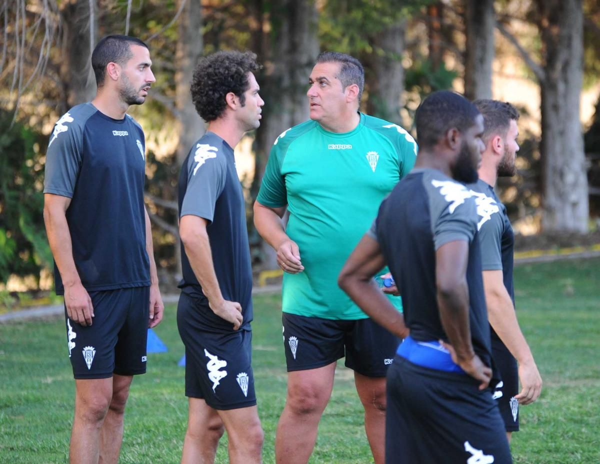 Primer entrenamiento de Sandoval tras su vuelta al Córdoba CF