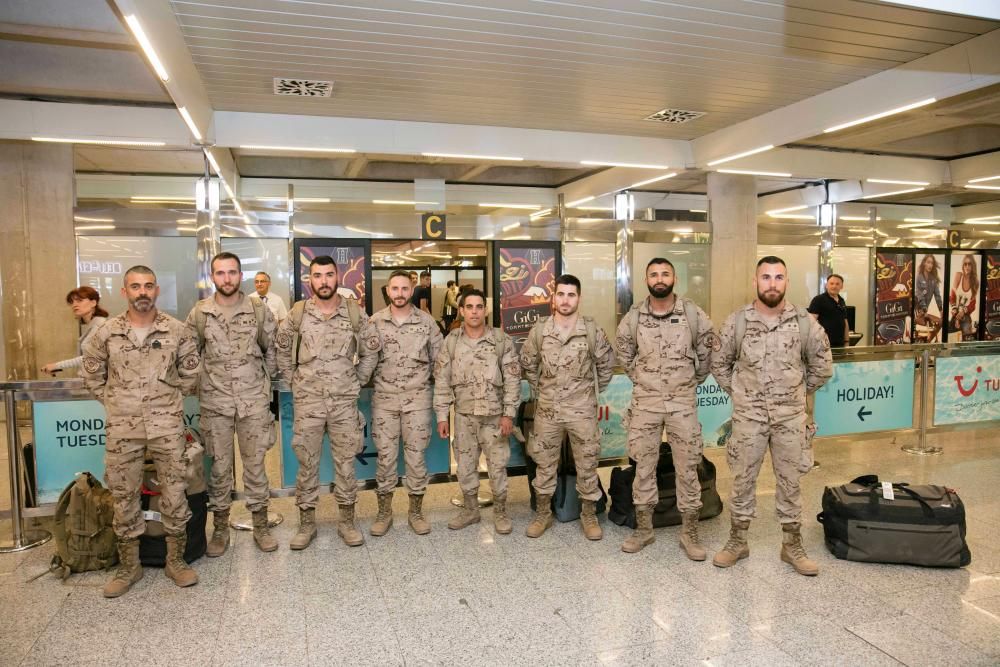 Regreso de  militares de Balears desde Irak