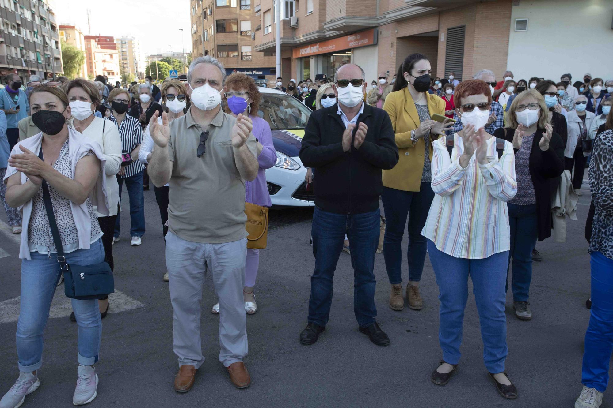 Manifestación en el Port de Sagunt por el asesinato machista de Soledad.