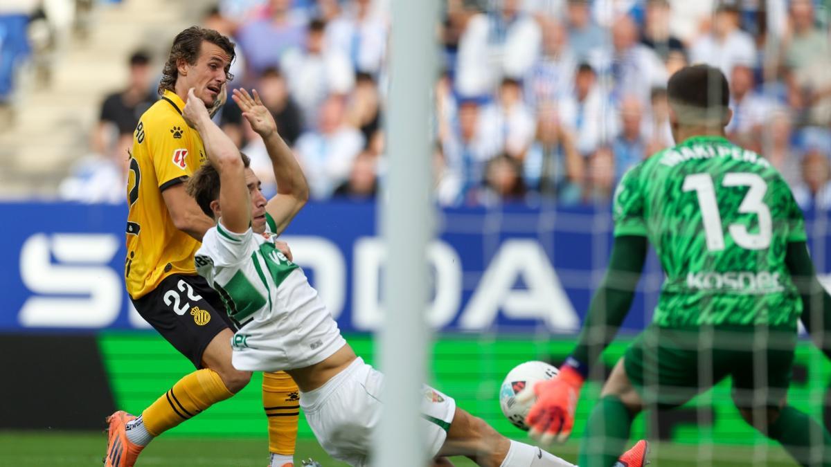 El remate de Romero que terminó en gol del Espanyol