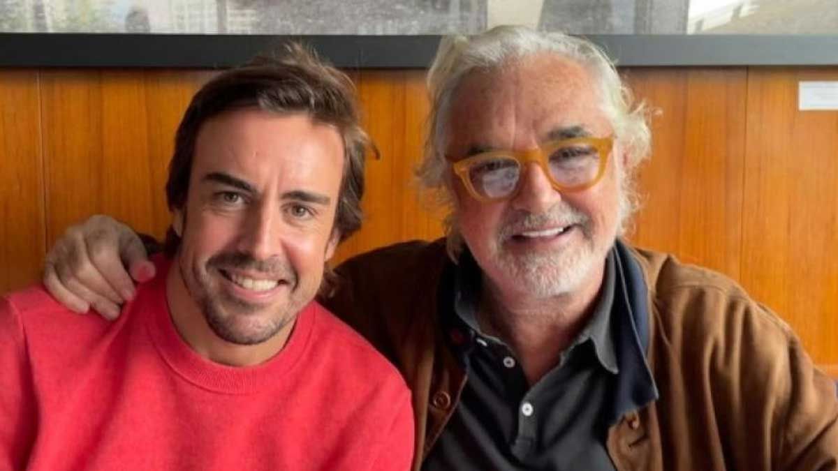 Alonso, con su amigo y asesor Flavio Briatore