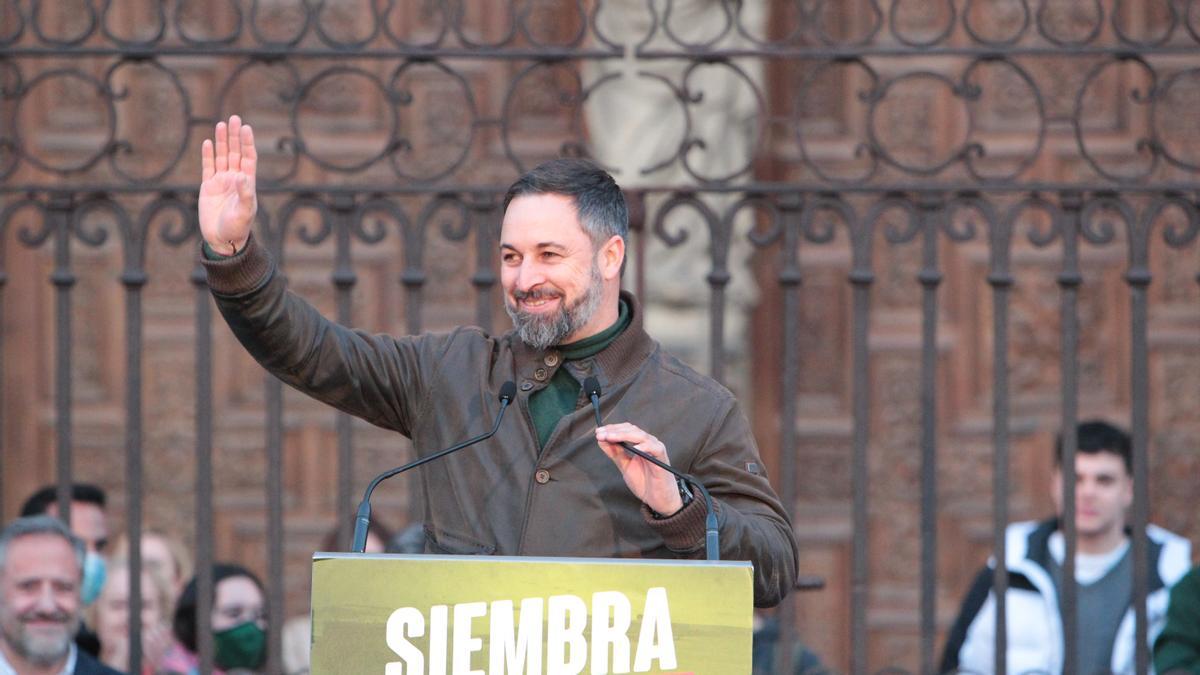 El presidente de Vox, Santiago Abascal.