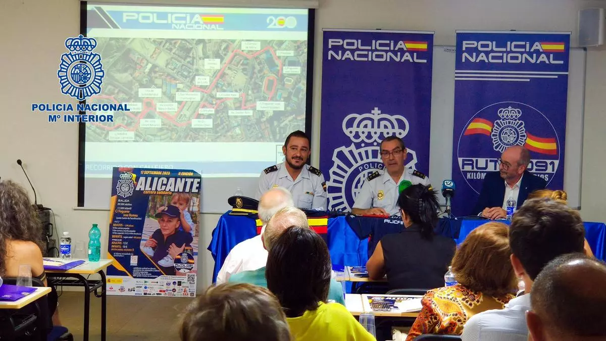 La Policía Nacional de Alicante celebrará en septiembre la carrera solidaria "Ruta 091"