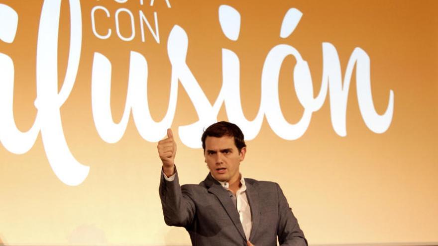 Albert Rivera, durante su mitin en Alicante.