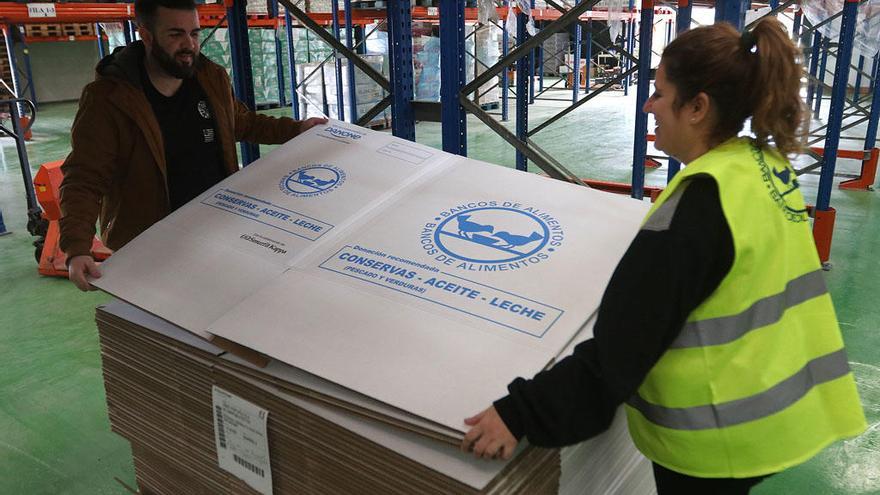 Preparativos en los almacenes de Bancosol, de cara a la Gran Recogida.