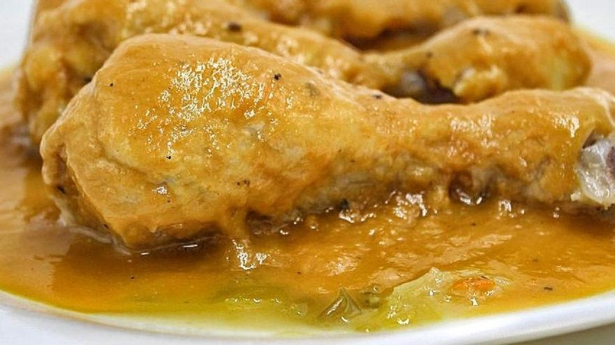 Muslos de pollo al vino fino