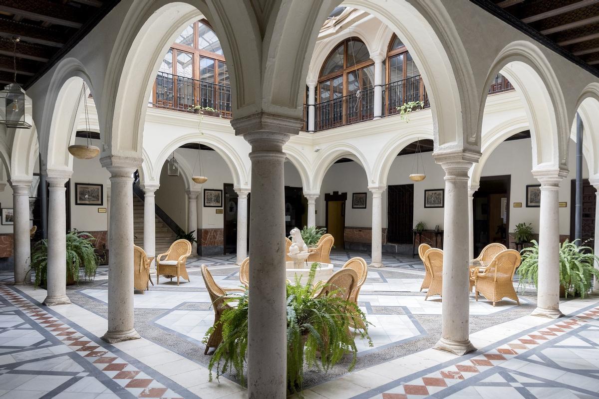 Patio del Hotel Palacio Marqués de La Gomera.