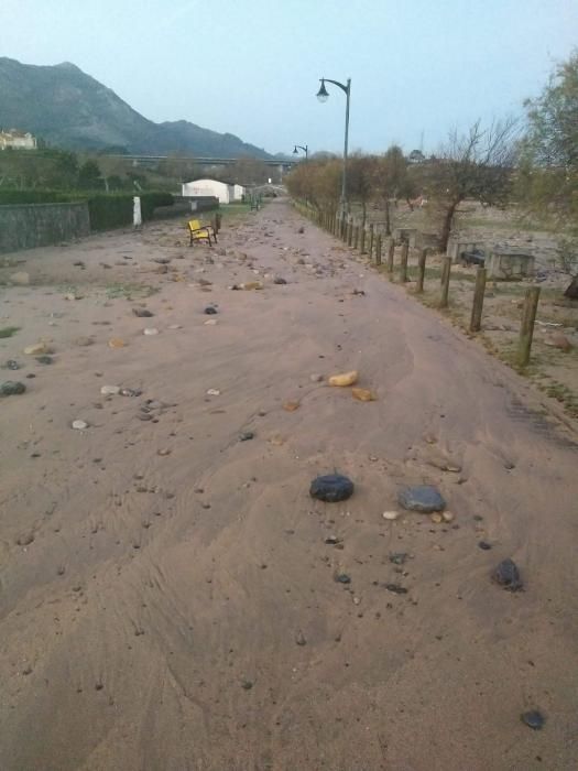 Los daños del temporal en Asturias