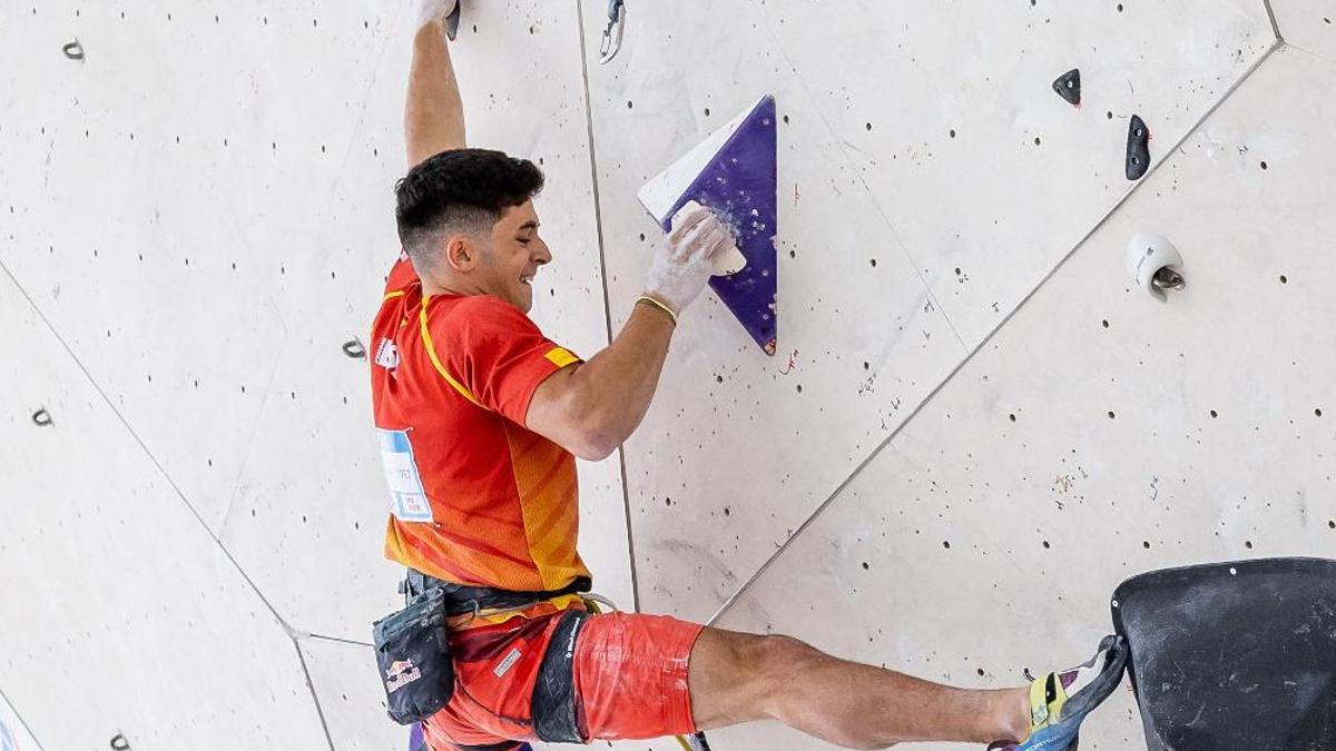 Alberto Ginés durante una prueba en los Europeos de Múnich