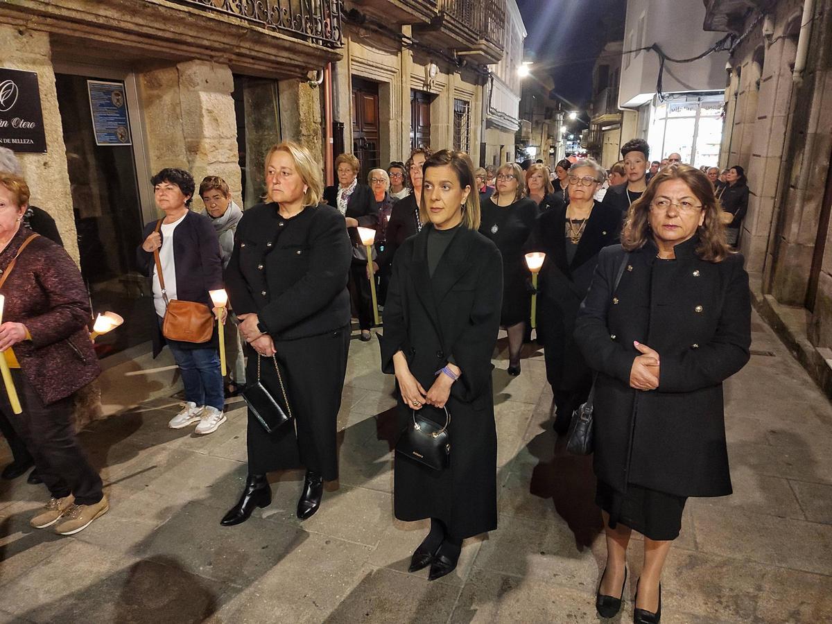 La procesión de la Soledad de María, de la Semana Santa de Cangas