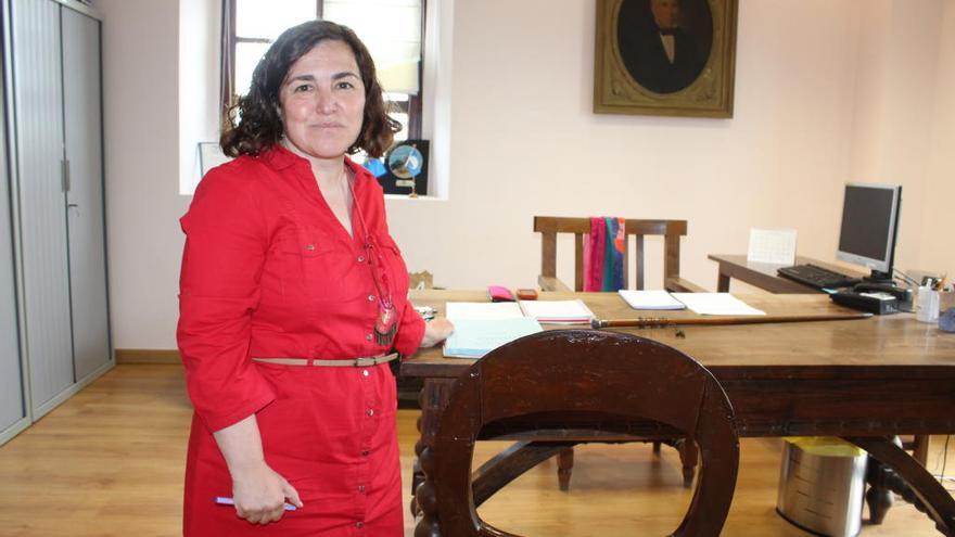 Ana Vigón en su despacho del Ayuntamiento